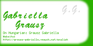 gabriella grausz business card